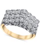 Sirena Diamond Pyramid Ring (1 Ct. T.w.) In 14k Gold And White Gold
