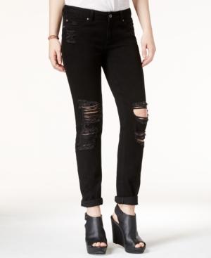 Rewash Juniors' Ripped Skinny Girlfriend Jeans