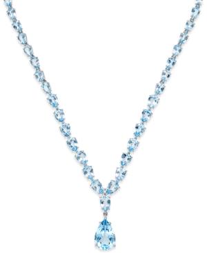 Blue Topaz Statement Necklace (30 Ct. T.w.) In Sterling Silver