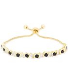 Sapphire Adjustable Slide Bracelet (1-1/2 Ct. T.w.) In 18k Gold Plating
