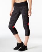 Ideology Go Red For Women Printed Cropped Leggings, Only At Macy's