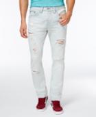 True Religion Men's Ripped Light Wash Jeans