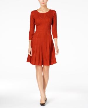Calvin Klein Fit & Flare Sweater Dress