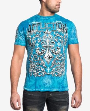 Affliction Men's Integrate Reversible Graphic-print Logo T-shirt
