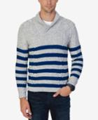 Nautica Men's Multi-textured Shawl-collar Sweater