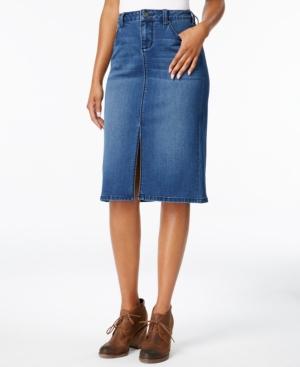 Earl Jeans Denim Pencil Skirt
