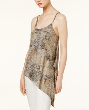 Bar Iii Asymmetrical Printed Top, Only At Macy's