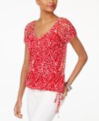 Inc International Concepts Tie-hem Top, Only At Macy's