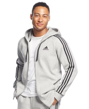 Adidas Essential Cotton Fleece Full-zip Hoodie