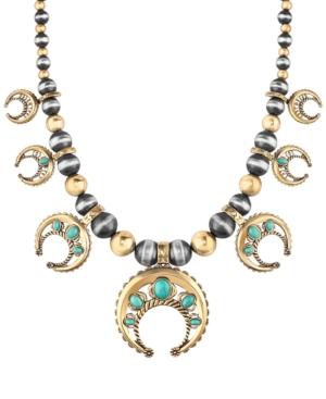 American West Two-tone Turquoise Naja Statement Necklace