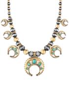 American West Two-tone Turquoise Naja Statement Necklace