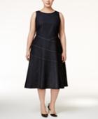 Calvin Klein Plus Size Denim A-line Dress