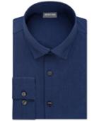 Kenneth Cole Reaction Men's Techni-cole Slim-fit Performance Juniper Solid Dress Shirt