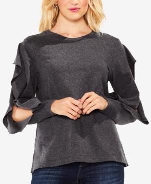 Vince Camuto Ruffled Split-sleeve Sweater