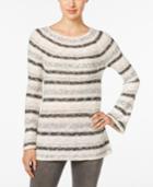 Style & Co Striped Metallic Sweater, Only At Macy's