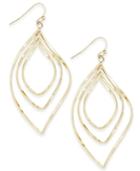 Inc International Concepts Gold-tone Multi-layer Oval Drop Earrings, Only At Macy's