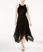 Sl Fashions Handkerchief-hem Midi Dress