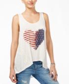 American Rag Juniors' High-low Graphic Tank Top, Only At Macy's