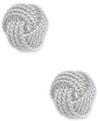 Giani Bernini Knot Stud Earrings In Sterling Silver, Only At Macy's