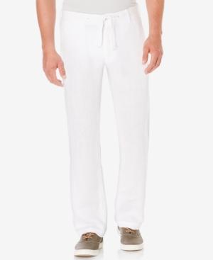 Perry Ellis Men's Linen Drawstring Pants