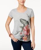 Style & Co Printed High-low T-shirt, Created For Macy's