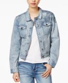 Free Heart Rosetta Cotton Embroidered Denim Jacket