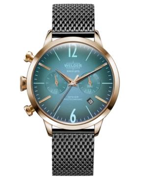 Welder Moody Women's Gunmetal Stainless Steel Mesh Bracelet Watch 38mm