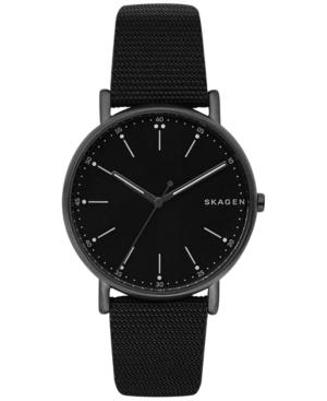 Skagen Men's Signature Black Nylon Strap Watch 40mm Skw6370