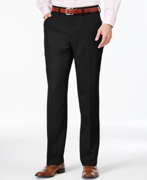 Haggar Gabardine Straight Fit Flat Front Dress Pants