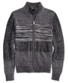 Guess Men's Marled Full-zip Sweater