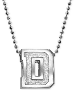 Little Collegiate By Alex Woo Dartmouth Pendant Necklace In Sterling Silver