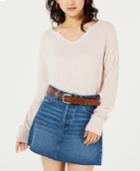 Hippie Rose Juniors' Brushed Knit Top