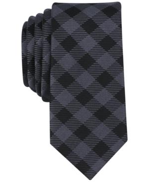 Bar Iii Men's Coronie Plaid Skinny Tie, Created For Macy's