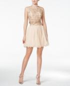 As U Wish Juniors' 2-pc. Embellished Fit & Flare Dress