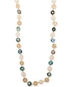 Lonna & Lilly Gold-tone & Shell Multi-disc 36 Strand Necklace