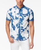 Sean John Men's Bleached Denim Shirt