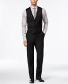 Calvin Klein Black Solid Slim-fit Vest