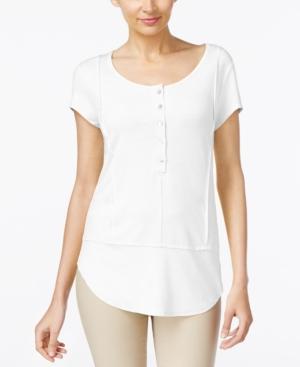 Grace Elements Short-sleeve Henley Top