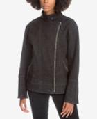 Max Studio London Denim Moto Jacket, Created For Macy's
