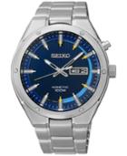 Seiko Men's Kinetic Stainless Steel Bracelet Watch 43mm Smy155