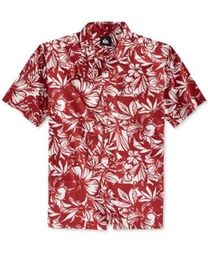 Quiksilver Men's Izu Izu Floral-print Short-sleeve Shirt