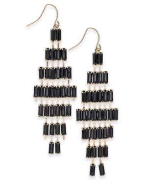 Thalia Sodi Gold-tone Stone Chandelier Earrings, Created For Macy's