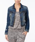 American Rag Ripped Cropped Denim Jacket, Only At Macy's