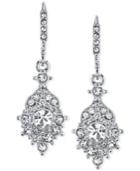 2028 Silver-tone Crystal Drop Earrings, A Macy's Exclusive Style