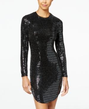 B Darlin Juniors' Disco-dot Bodycon Dress
