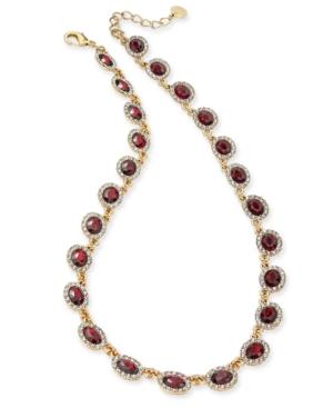 Charter Club Gold-tone Pave & Stone Collar Necklace, 17 + 2 Extender, Created For Macy's