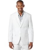 Perry Ellis Big And Tall Linen Blend Suit Jacket