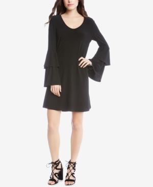 Karen Kane Taylor Tiered-sleeve A-line Dress