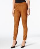 Thalia Sodi Faux-suede Pull-on Pants, Only At Macy's