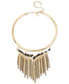M. Haskell For Inc International Concepts Gold-tone Stone And Fringe Collar Necklace, Only At Macy's